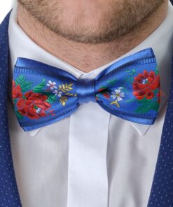 Motýlik modrý folk LUXUS
