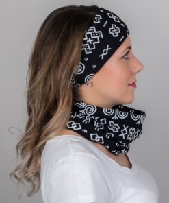 Čičmany nákrčník a čelenka (bezšvové ukončenie)