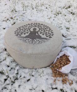 Ľanový ZAFU yoga vankúš STROM ŽIVOTA